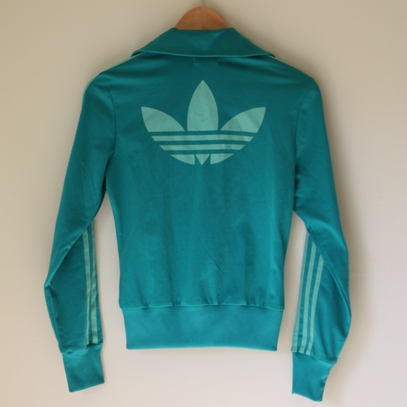 Teal Green Adidas Trefoil Track Jacket XS - Picture 7 of 7